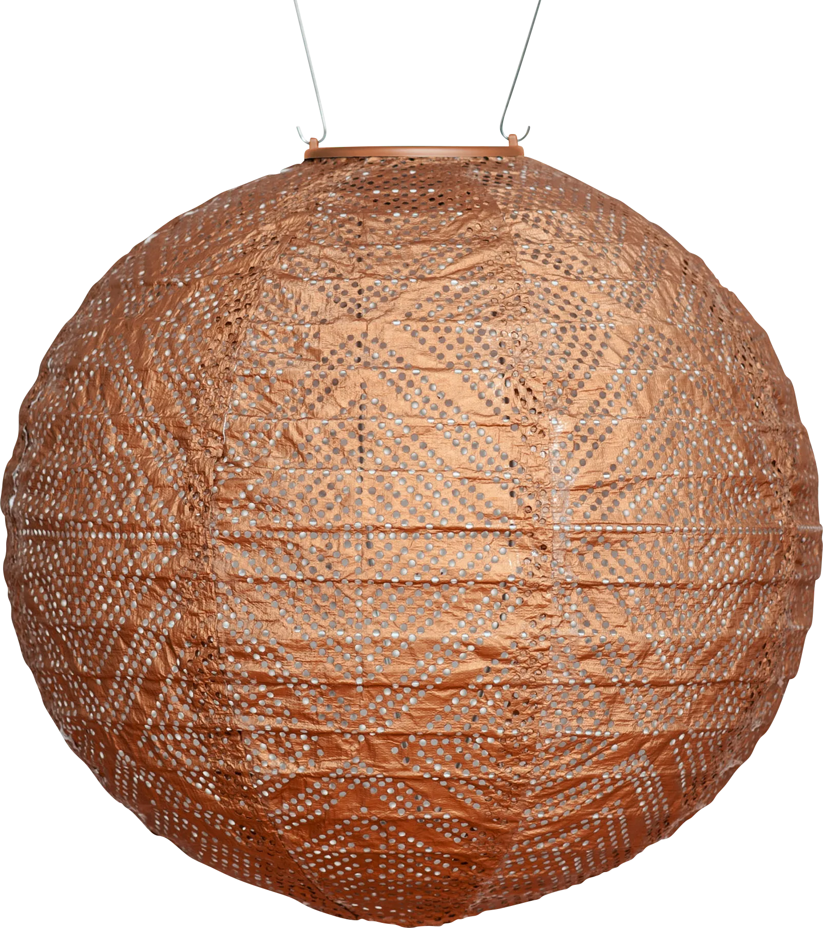 Aliana Copper Outdoor Solar Lantern - Image 1