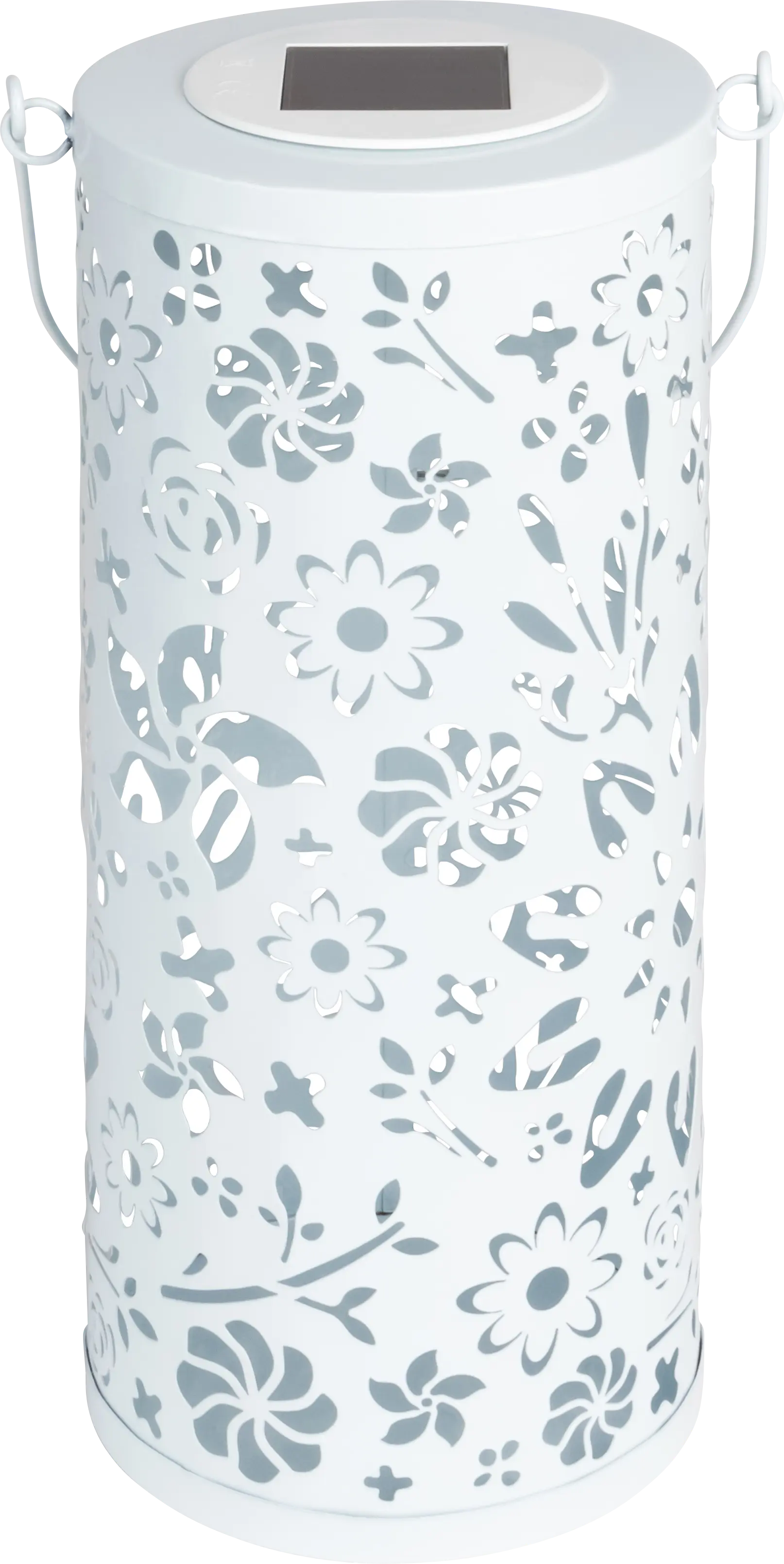 Blossom Hill White Outdoor Solar Lantern