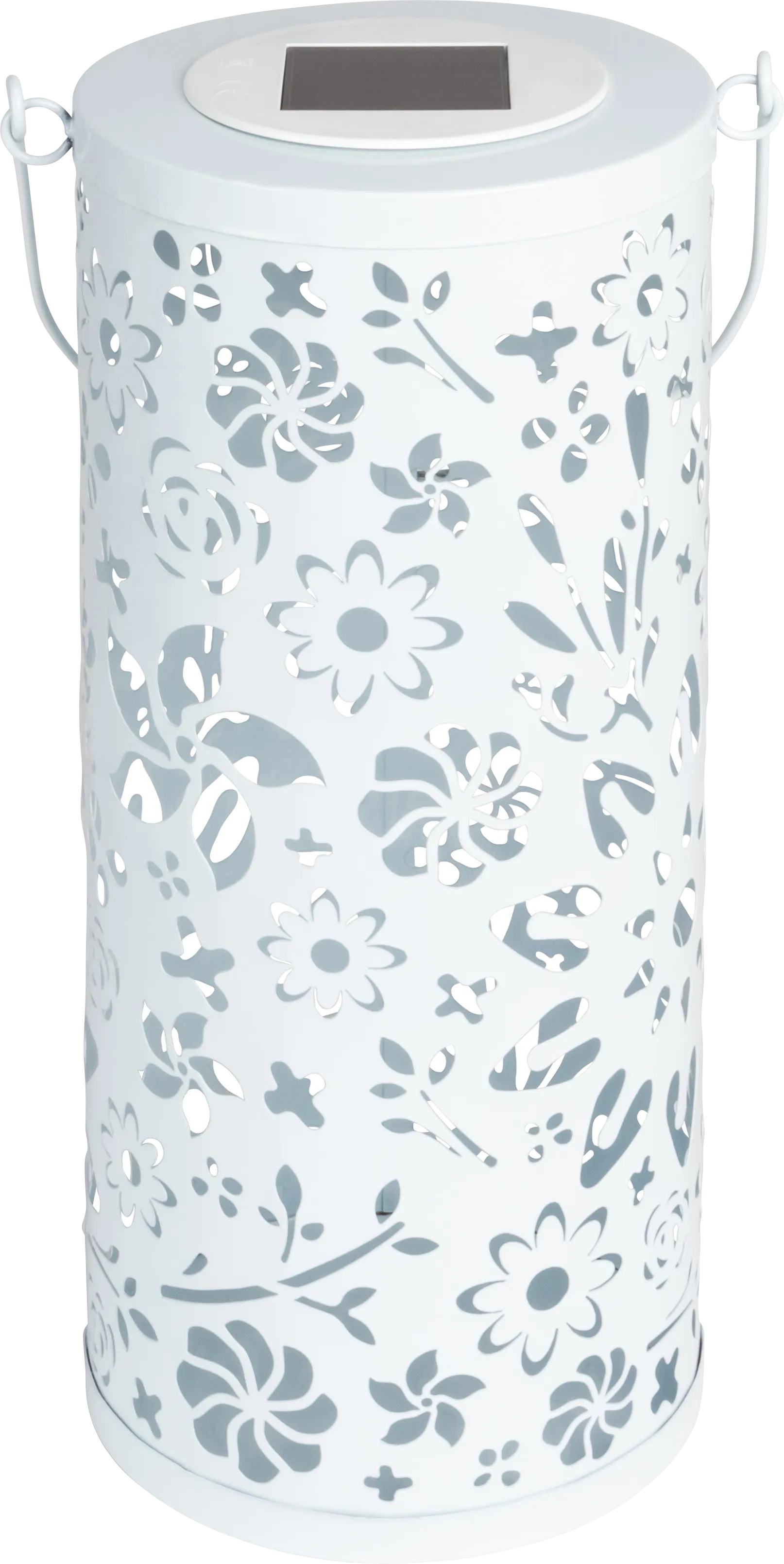 Blossom Hill White Outdoor Solar Lantern - Image 1