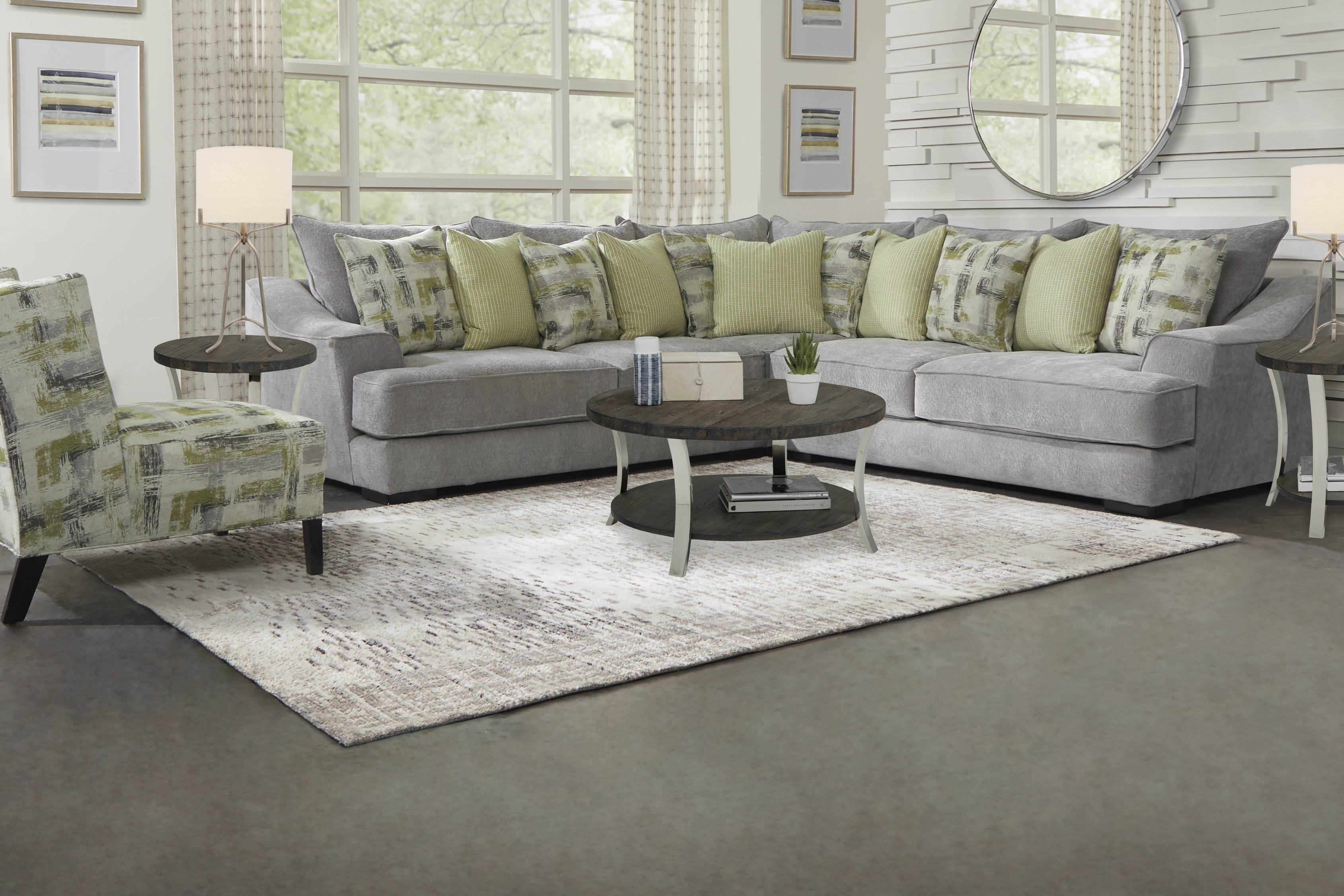 Briar Crossing Gray 3 Pc Sectional - Thumbnail - Image 2