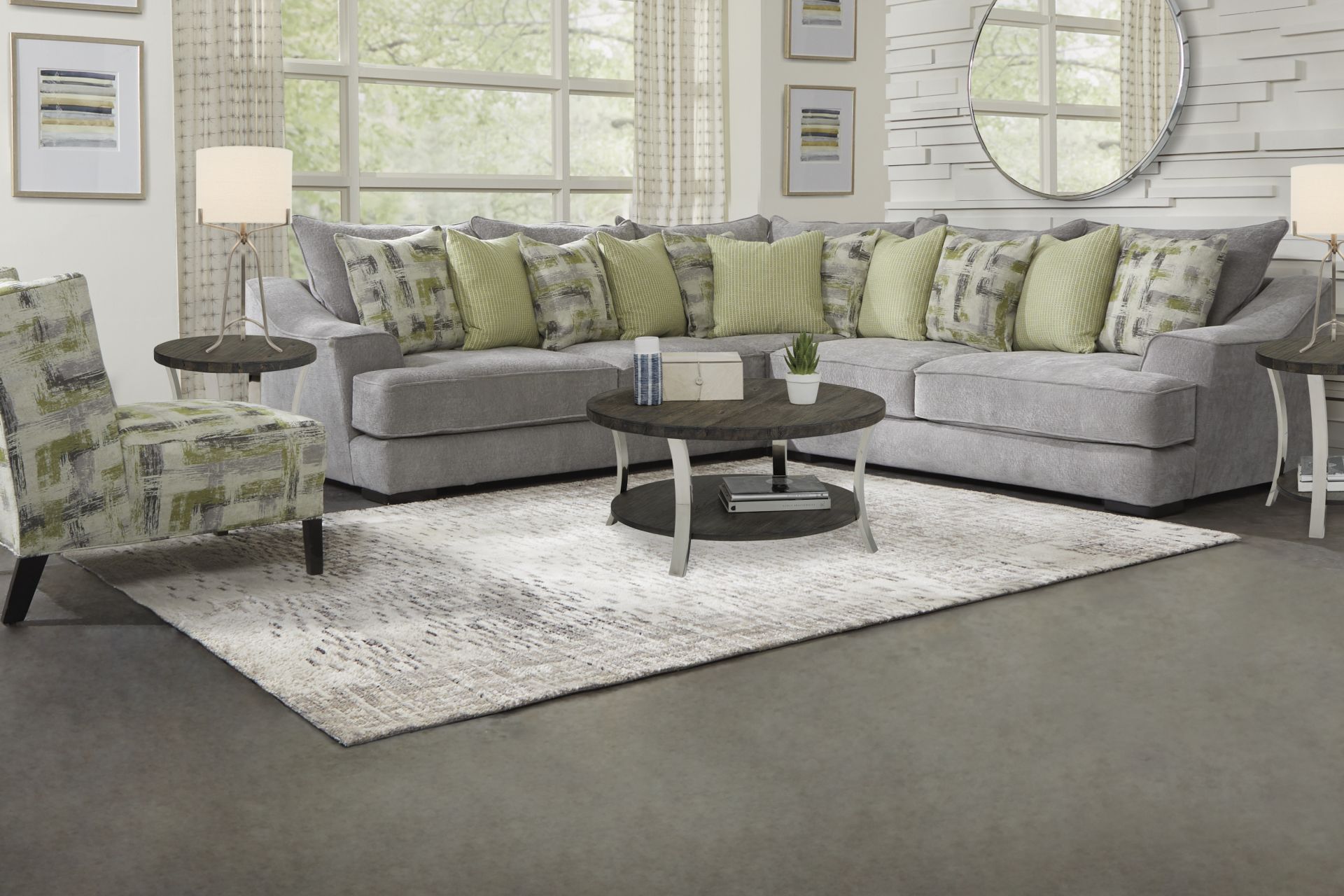 Kinley Gray 3 Pc Sectional - Image 2