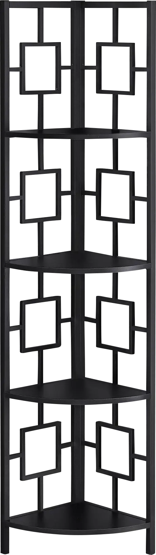 Dorminey Black Bookcase
