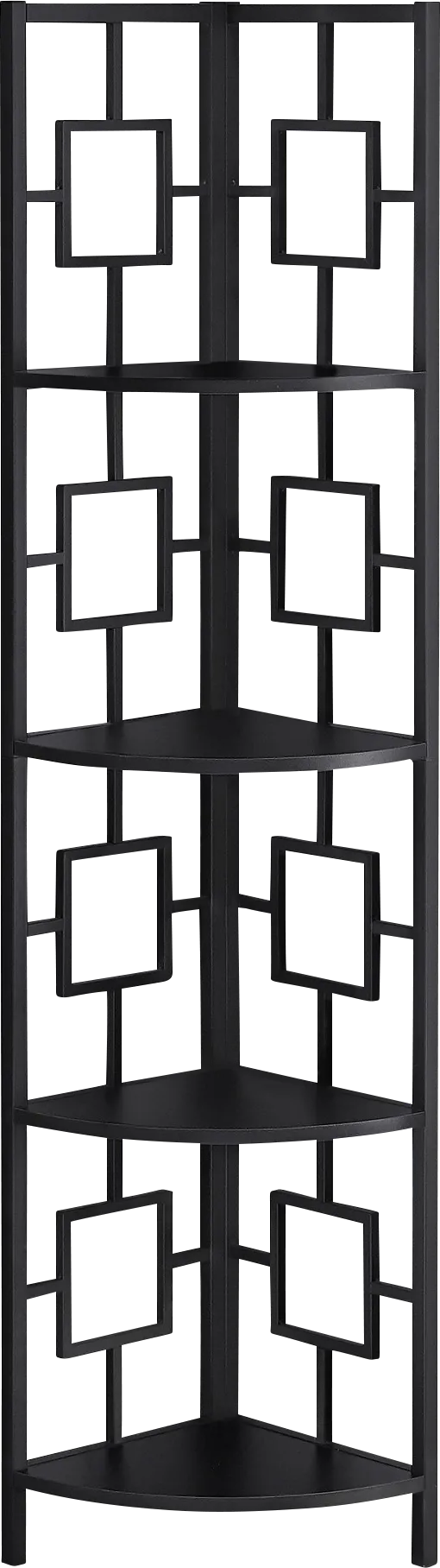Dorminey Black Bookcase - Image 1