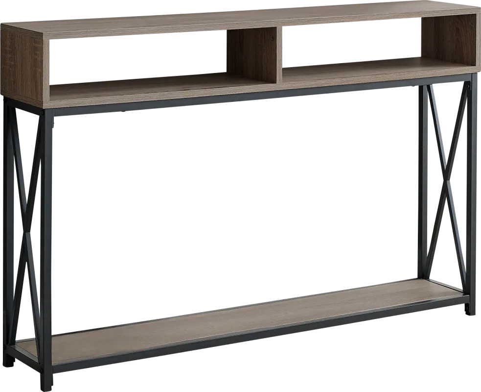 Binghampton Taupe Console Table
