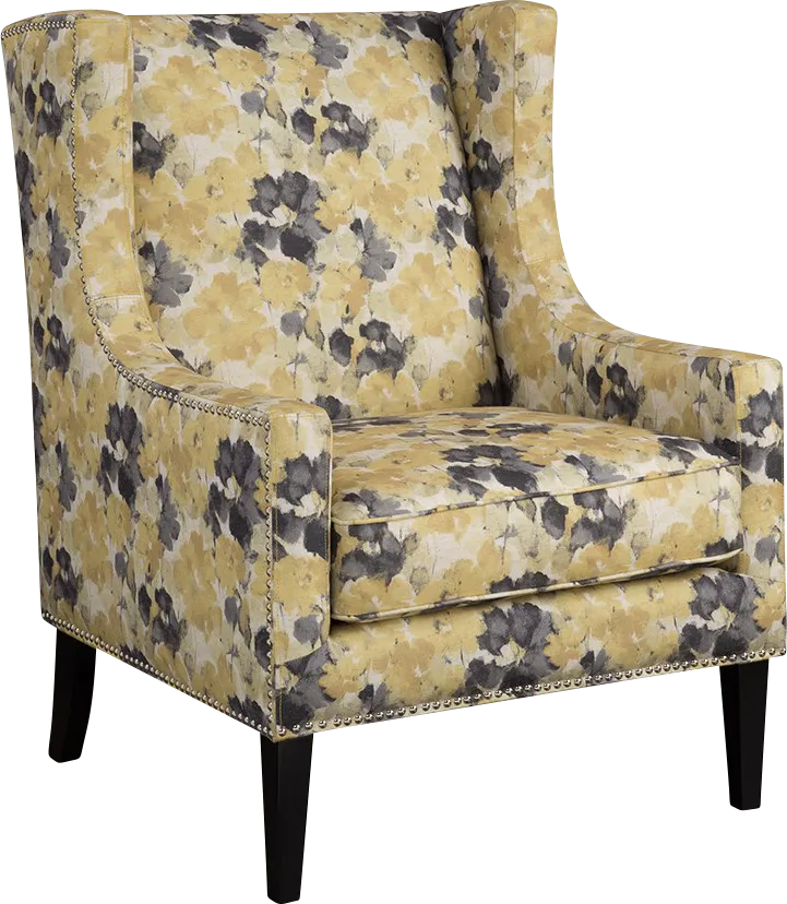 Addington Yellow Accent Chair - Thumbnail - Image 1
