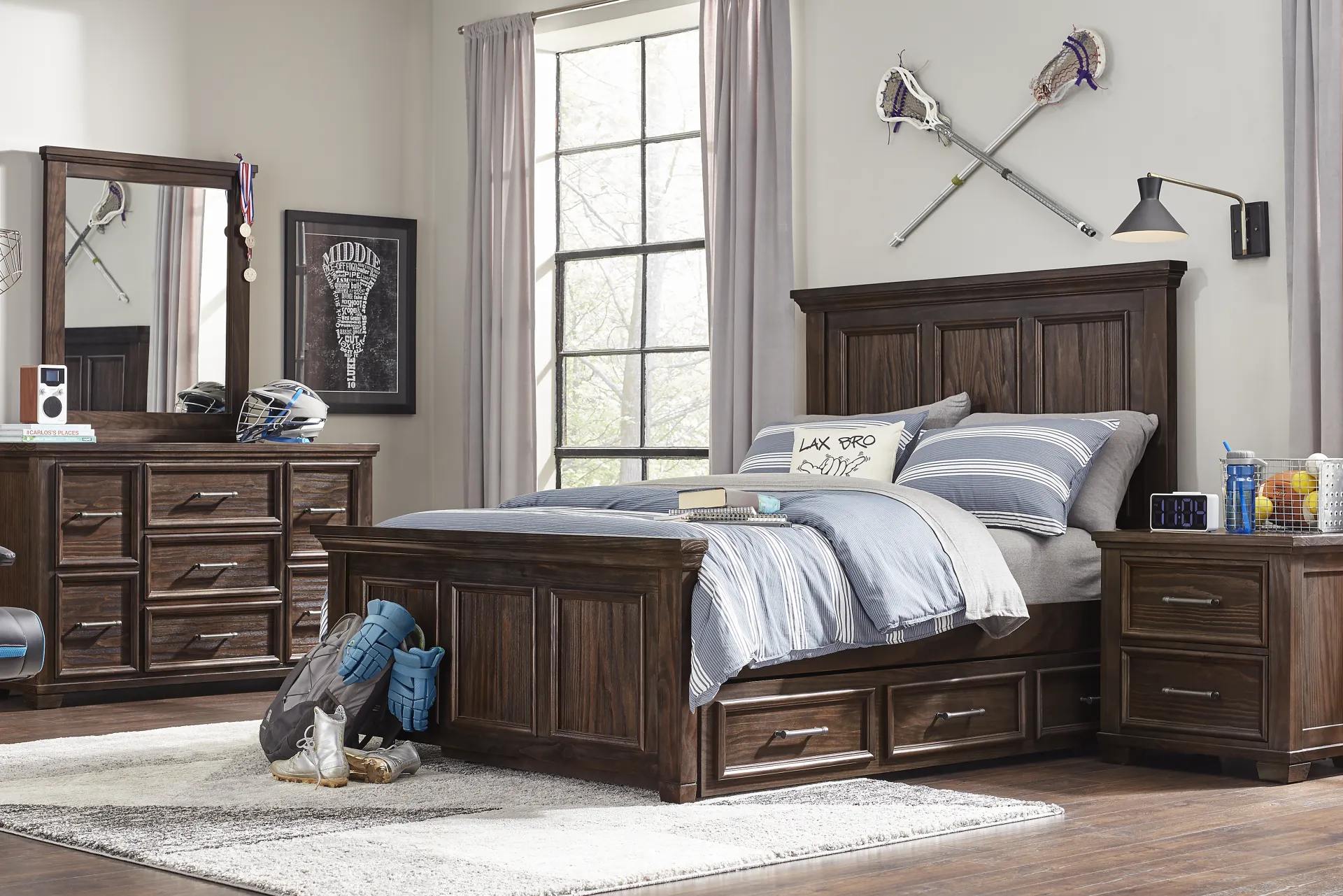 Kids Canyon Lake 2.0 Java Full Panel Bed - Image 1