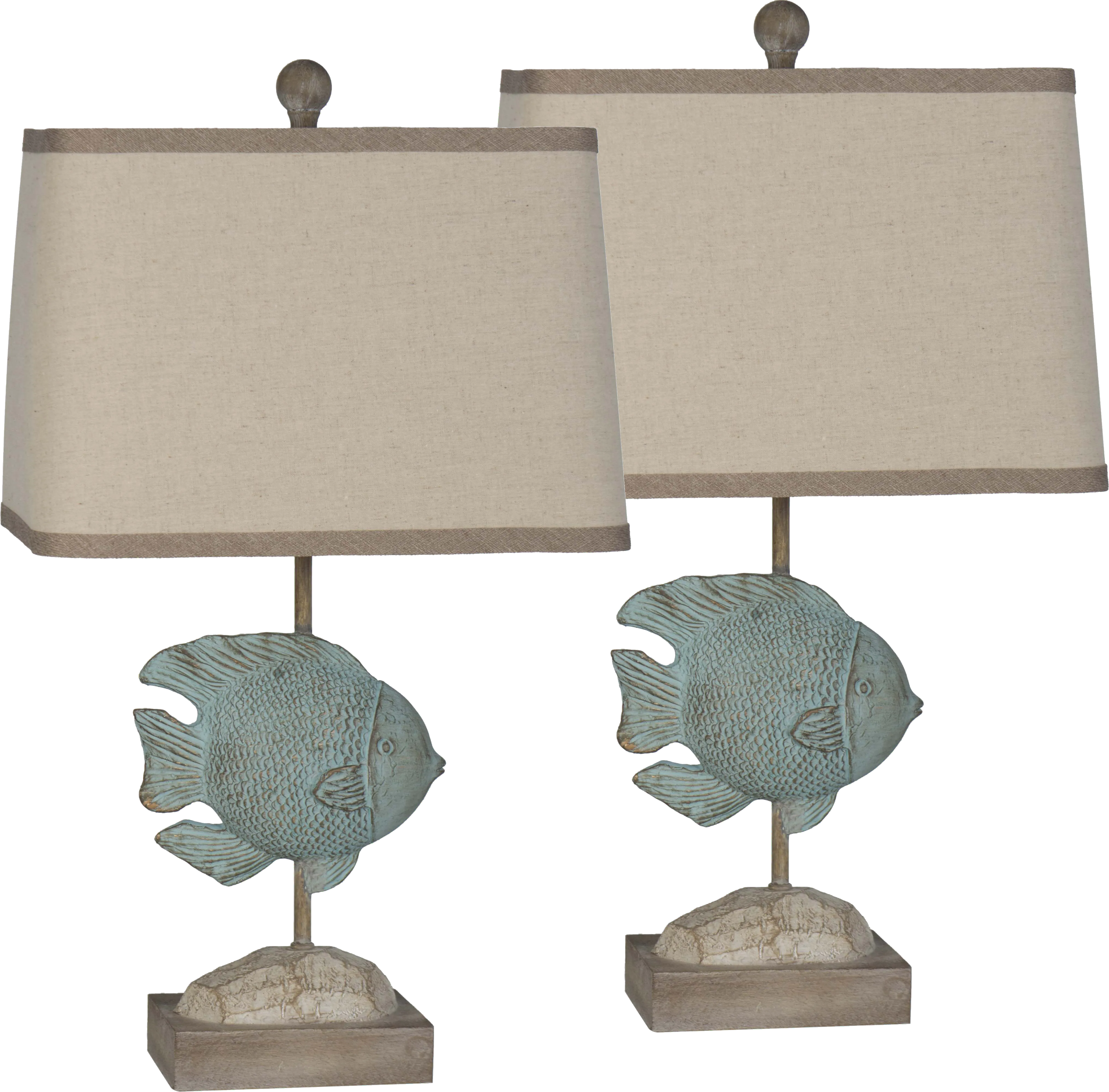 Moreno Bay Blue Table Lamps, Set of 2 - Thumbnail - Image 1