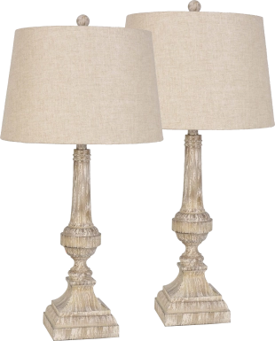Lucille Loft Brown Set of 2 Lamps