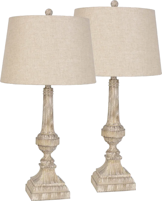 Lucille Loft Brown Set of 2 Lamps