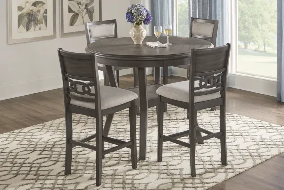 Brookgate Gray Counter Height Round Dining Table