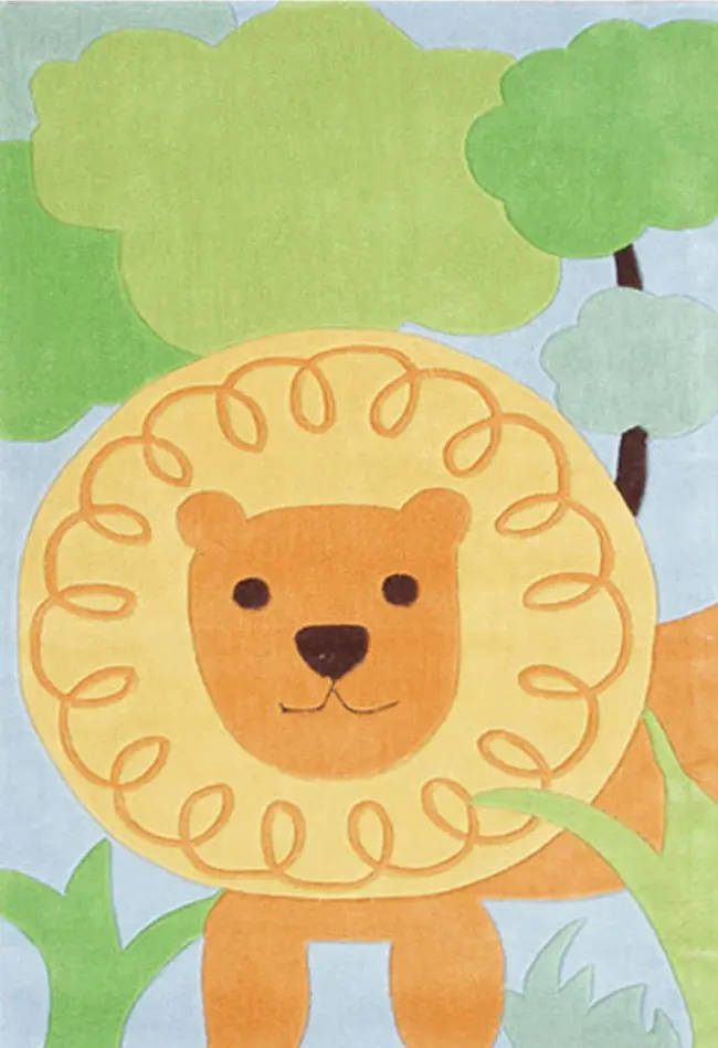 Kids Loud Roar Orange 2'8 x 4'8 Rug