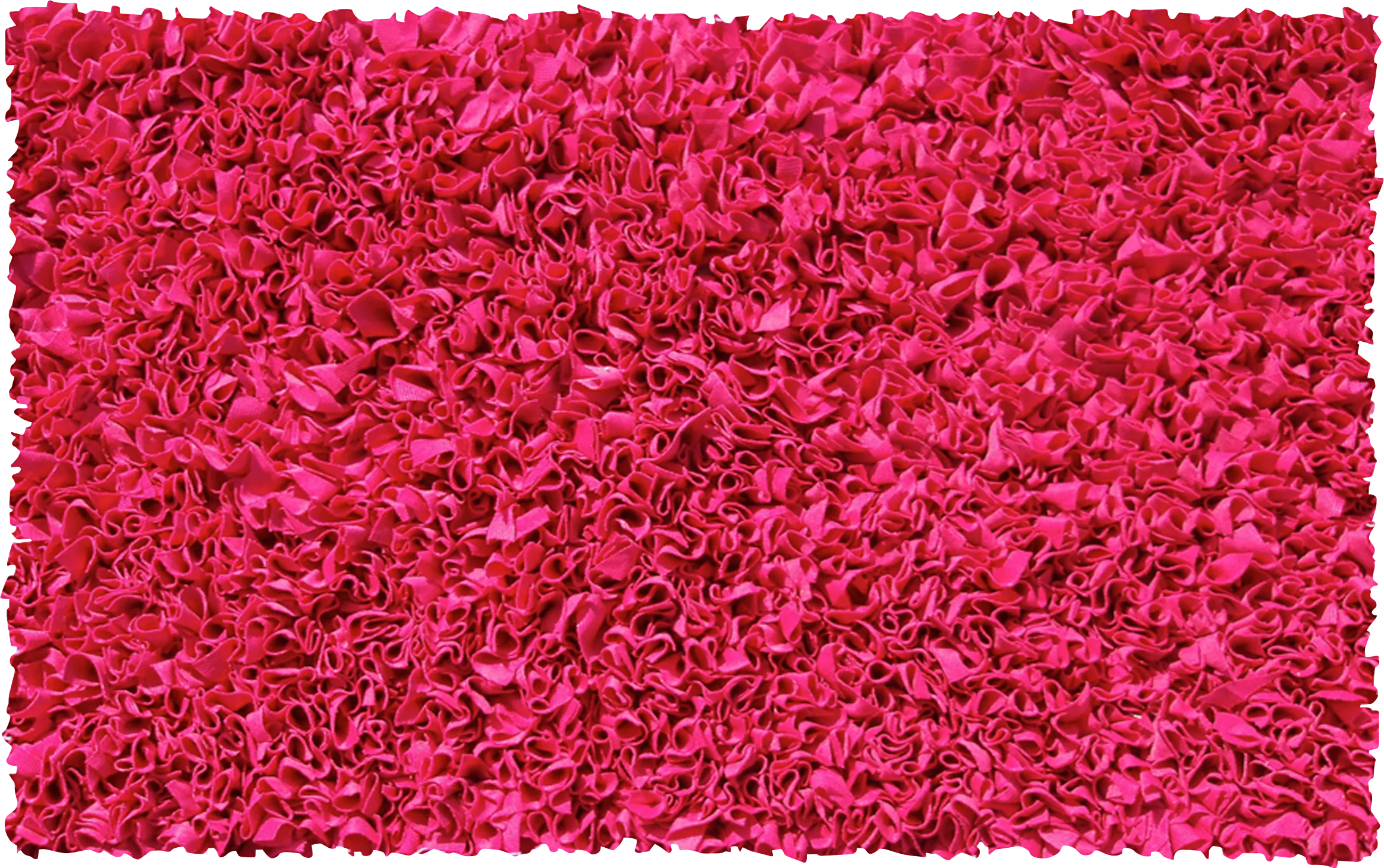 Kids Fuzzy Clouds Raspberry 2'8 x 4'8 Rug - Thumbnail - Image 1