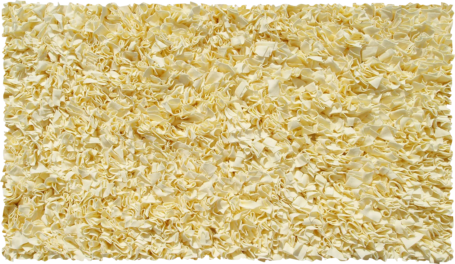 Kids Fuzzy Clouds Yellow 2'8 x 4'8 Rug - Thumbnail - Image 1