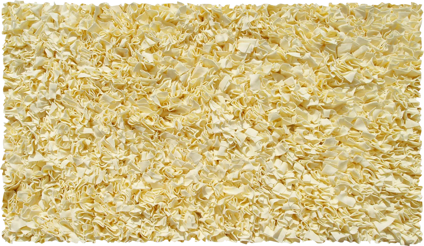 Kids Fuzzy Clouds Yellow 4'7 x 7'7 Rug