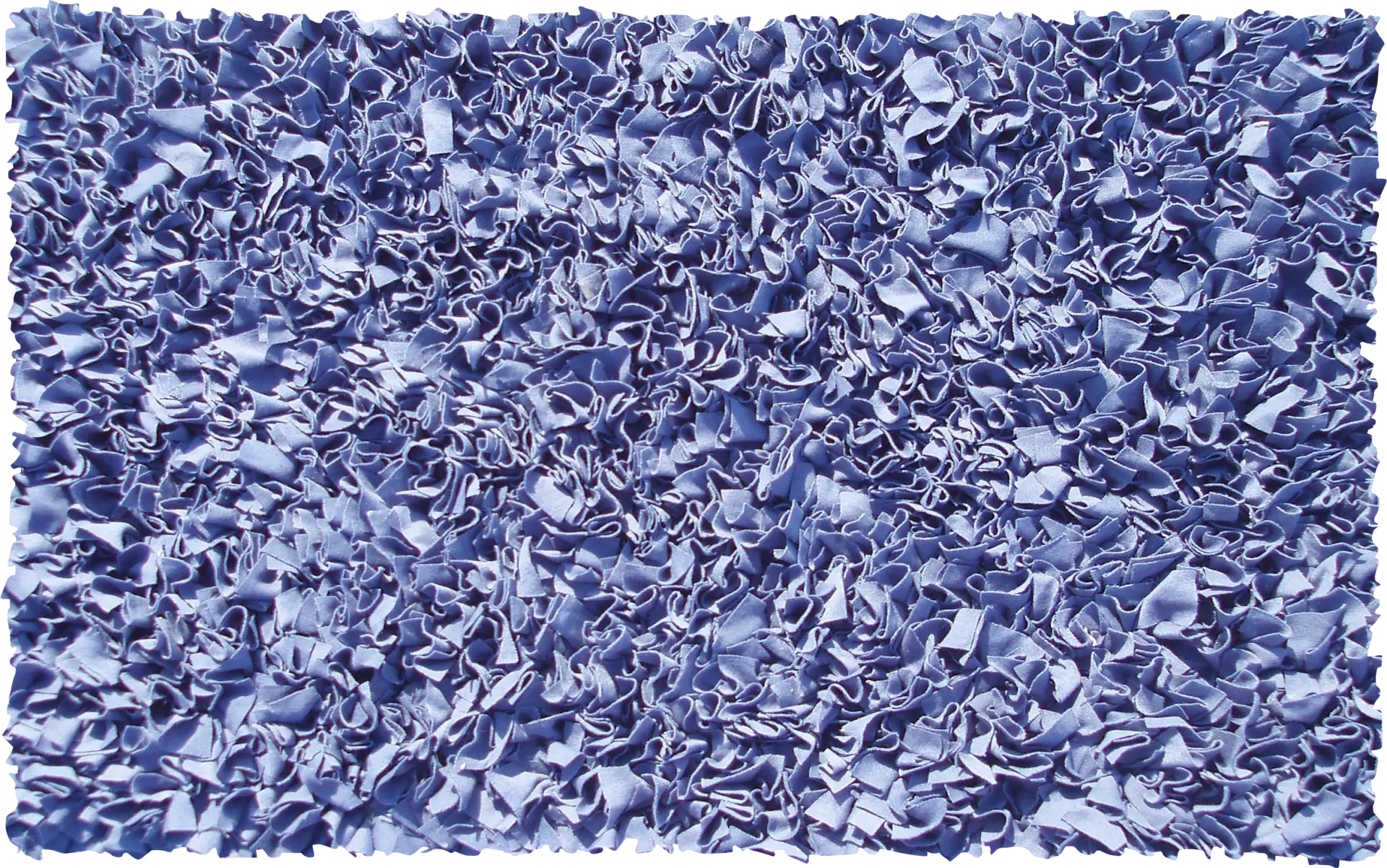 Kids Fuzzy Clouds Dark Blue 4'7 x 7'7 Rug