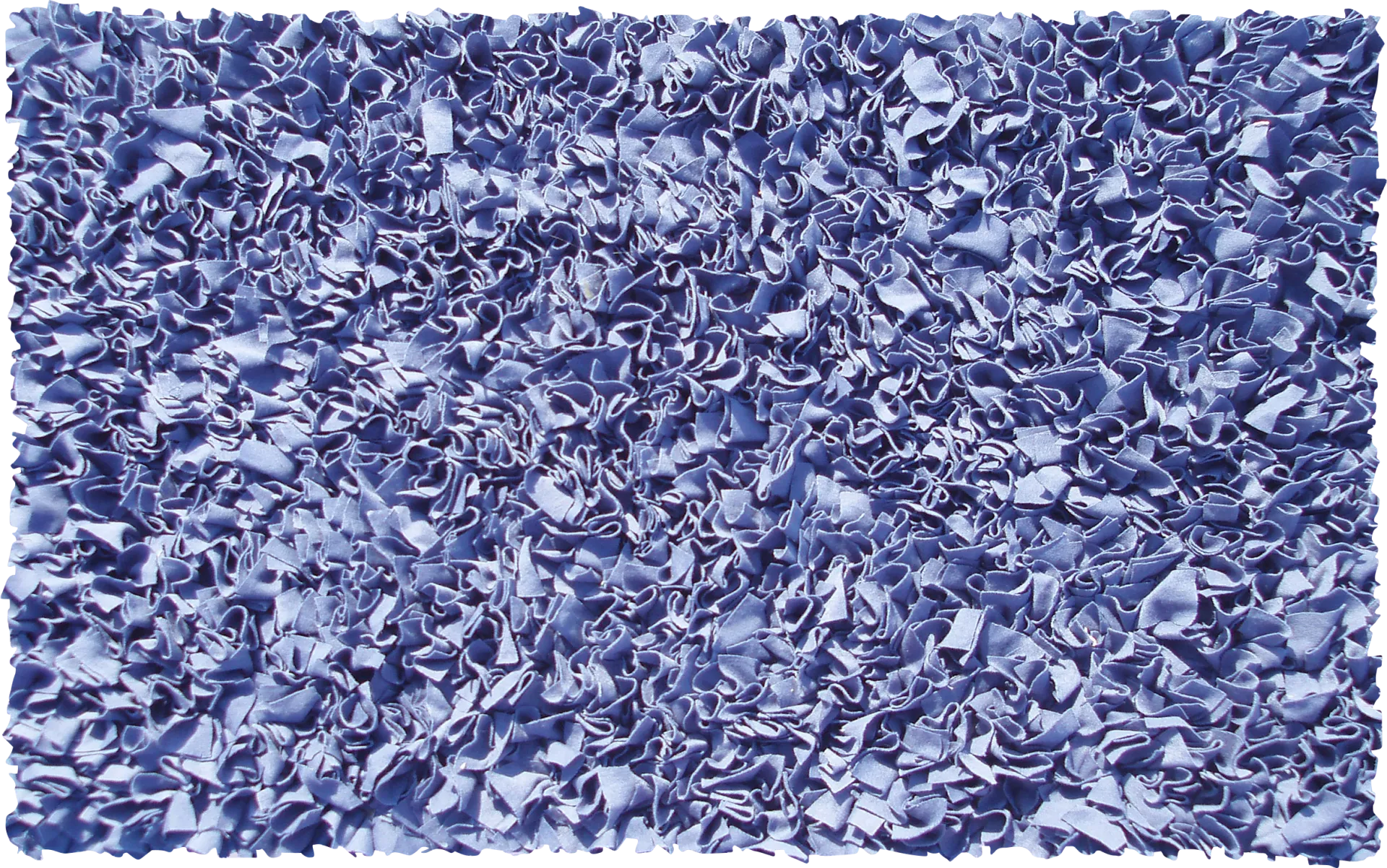 Kids Fuzzy Clouds Dark Blue 4'7 x 7'7 Rug - Image 1