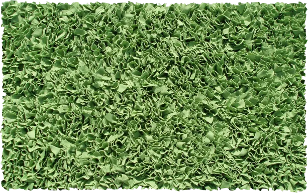 Kids Fuzzy Clouds Lime 4'7 x 7'7 Rug
