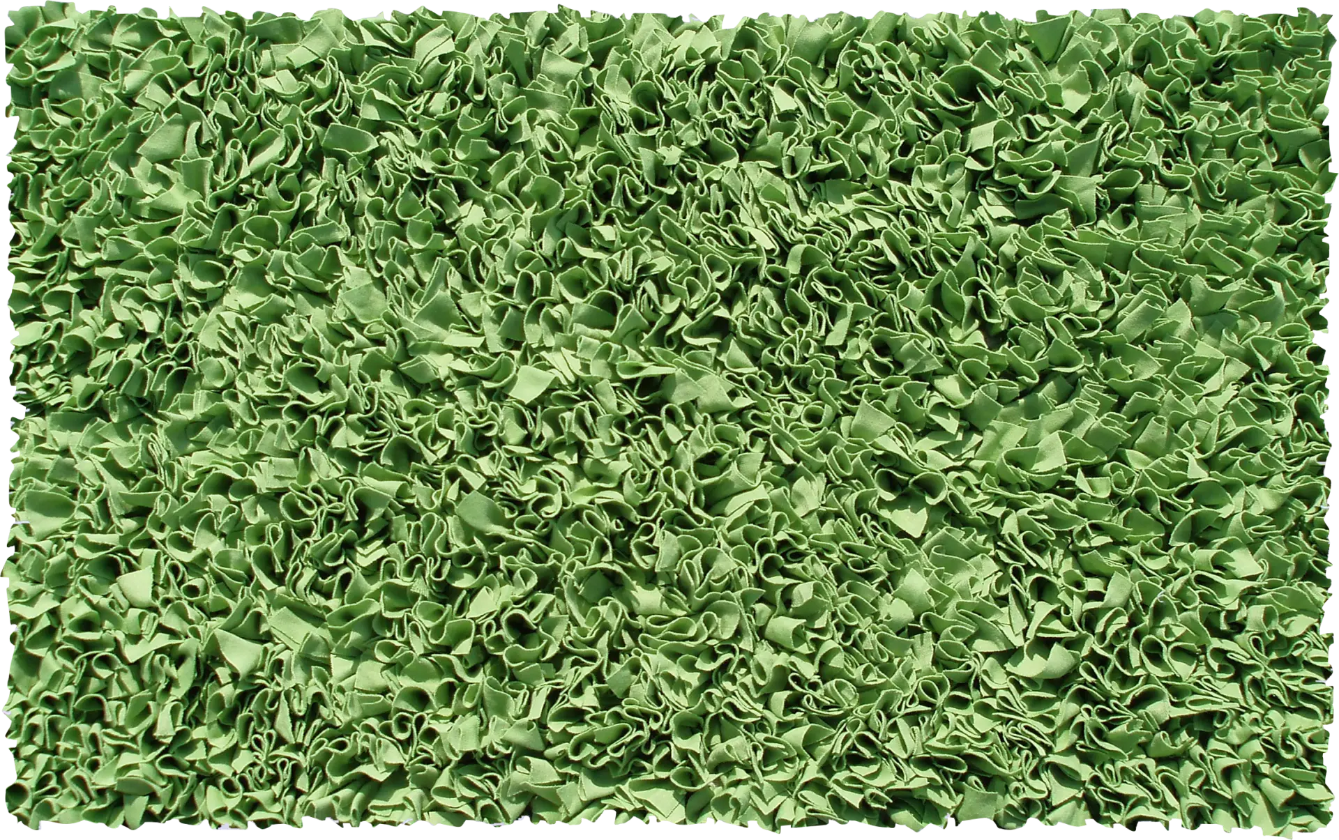 Kids Fuzzy Clouds Lime 2'8 x 4'8 Rug