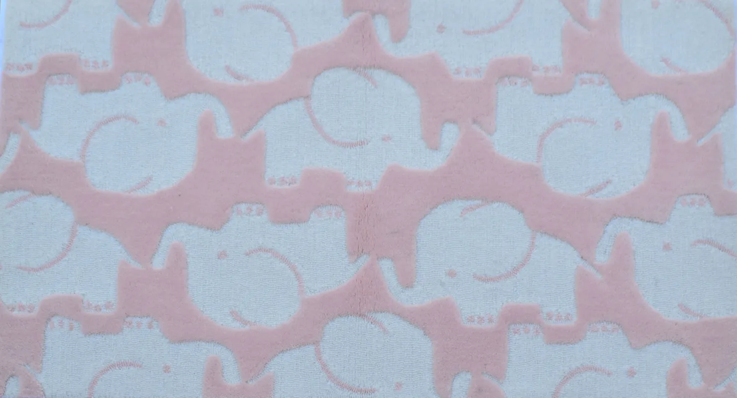 Kids Elephant Dance Pink 2'8 x 4'8 Rug