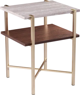 Journeyville White End Table