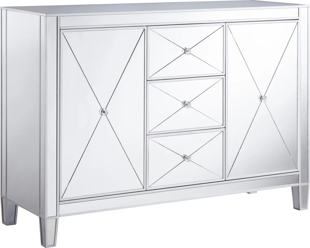 Harrisglen Silver Large Accent Cabinet