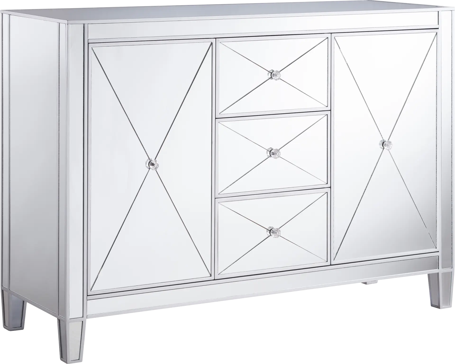 Harrisglen Silver Large Accent Cabinet