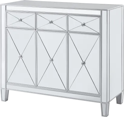 Harrisglen Silver Accent Cabinet