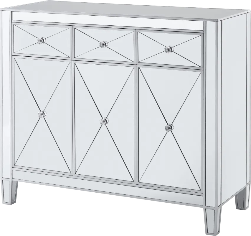 Harrisglen Silver Accent Cabinet