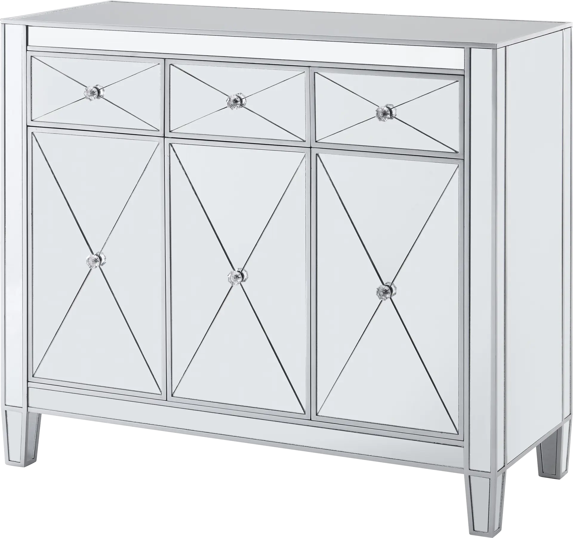Harrisglen Silver Accent Cabinet