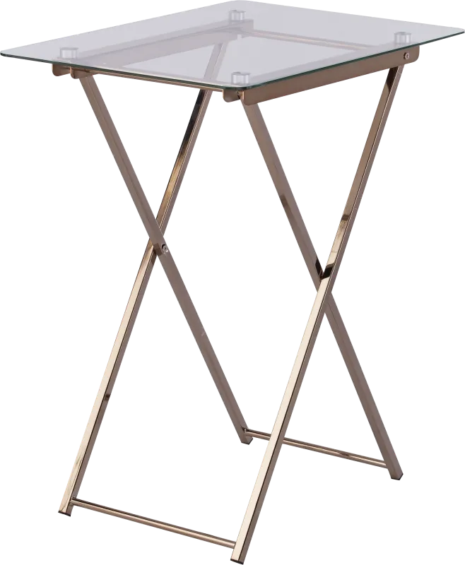 Gentillylane Champagne Accent Table