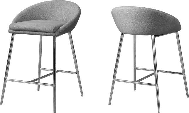 Athlone Gray Counter Height Stool (Set of 2)
