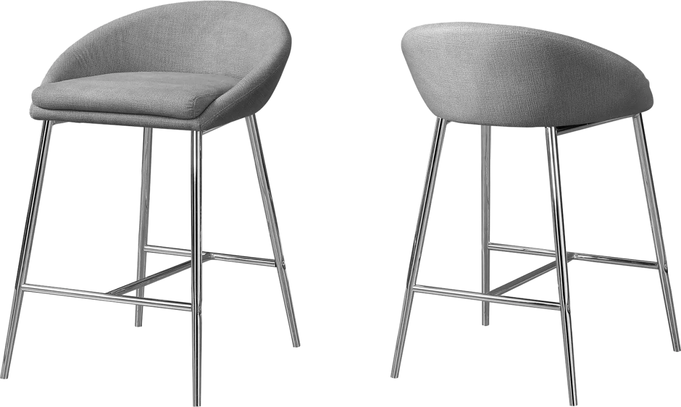 Athlone Gray Counter Height Stool (Set of 2)