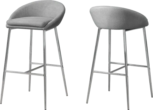 Athlone Gray Barstool (Set of 2)