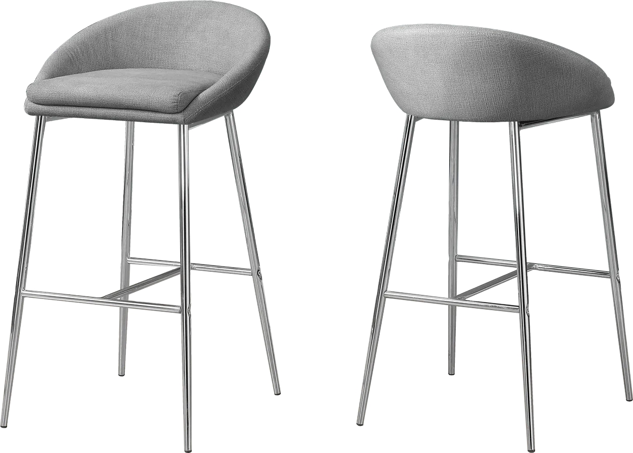 Athlone Gray Barstool (Set of 2) - Image 1