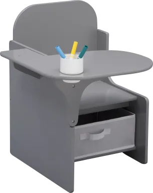 Kids Bentlee Gray Chair Desk
