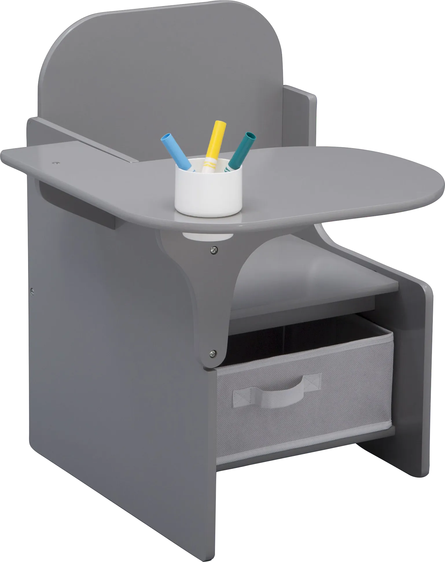 Kids Bentlee Gray Chair Desk - Image 1
