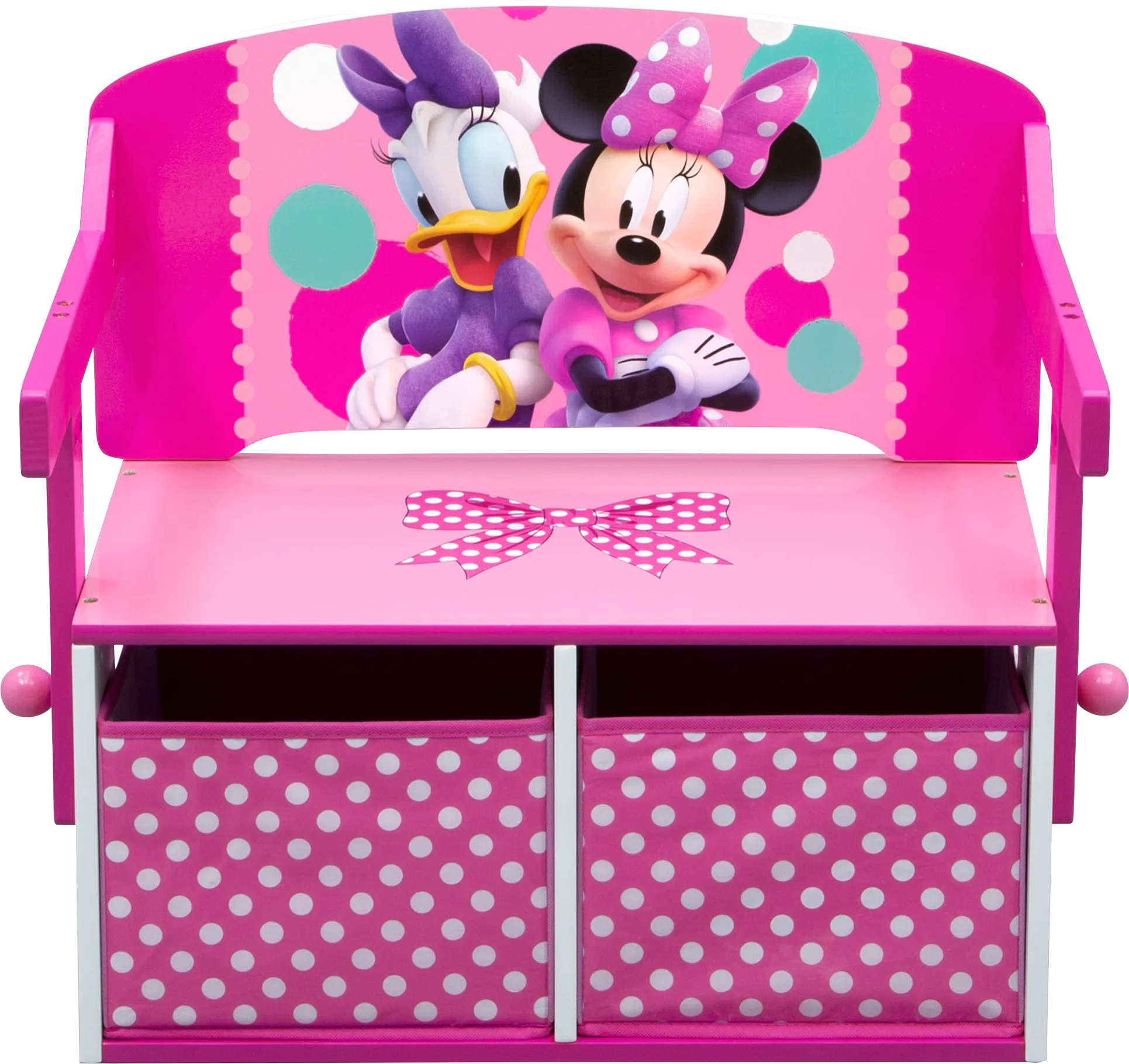 Kids Disney Minnie Mouse Pink Convertible Bench - Thumbnail - Image 1