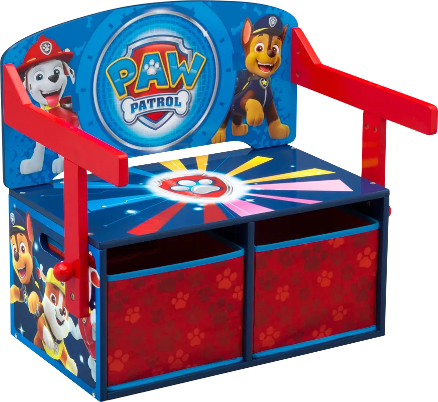 Kids Paw Patrol Blue Convertible Bench