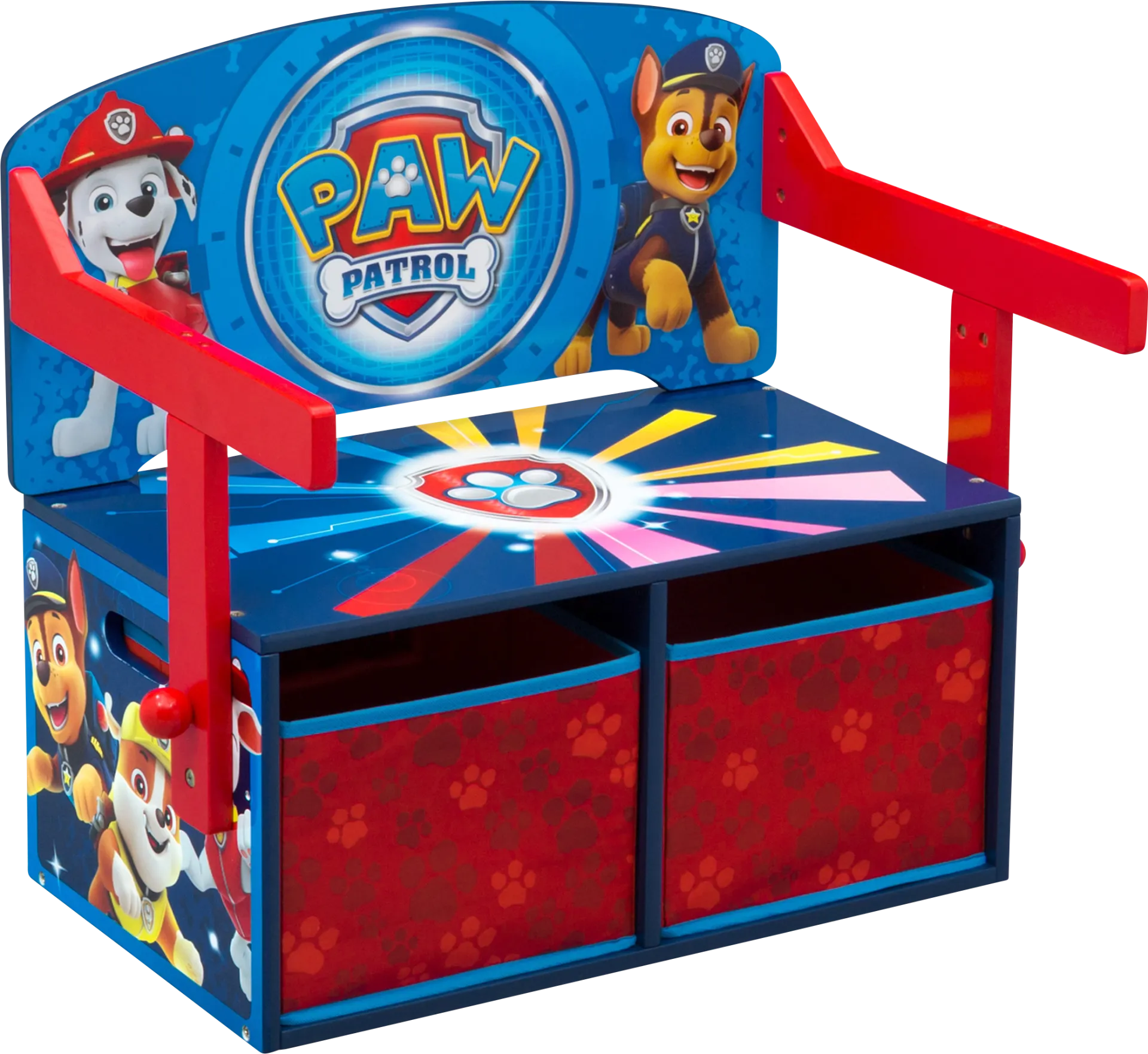 Kids Paw Patrol Blue Convertible Bench - Image 1