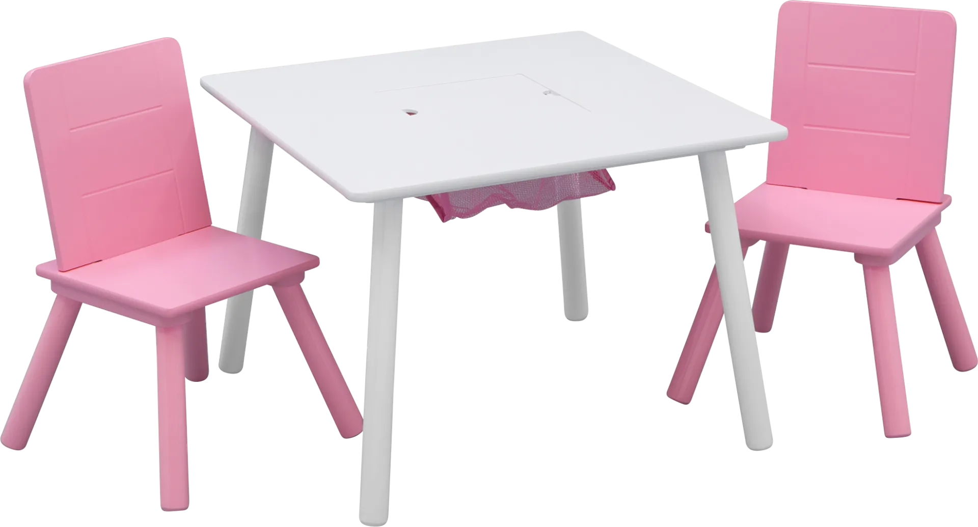Kids Coloring Time White Table Set - Image 1