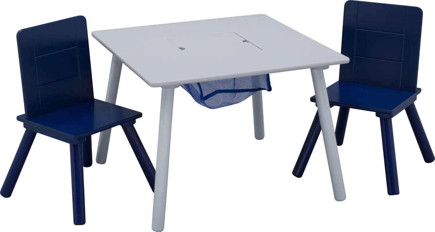 Kids Coloring Time Gray Table Set