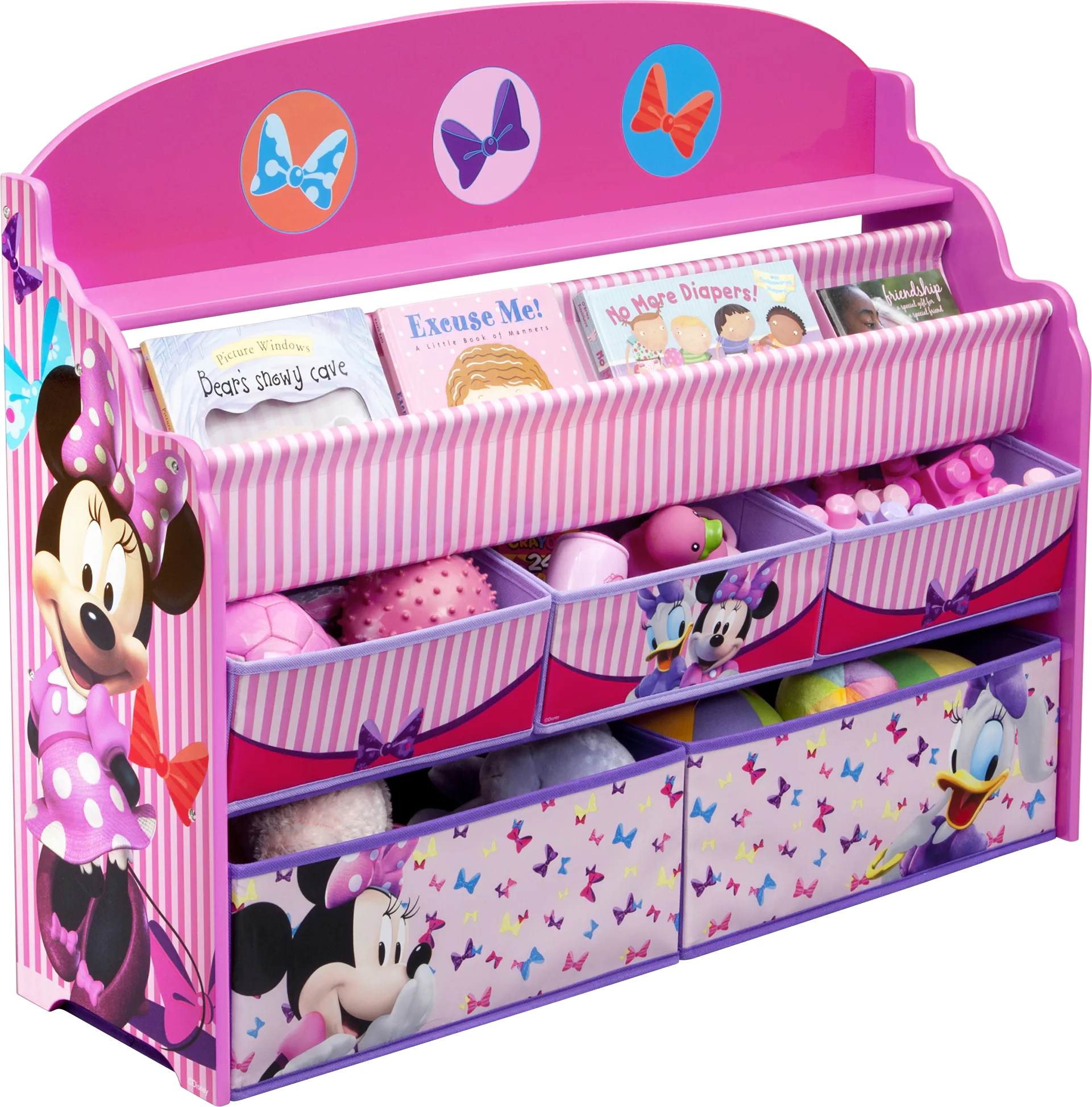 Kids Disney Minnie Mouse Pink Bookcase - Thumbnail - Image 1