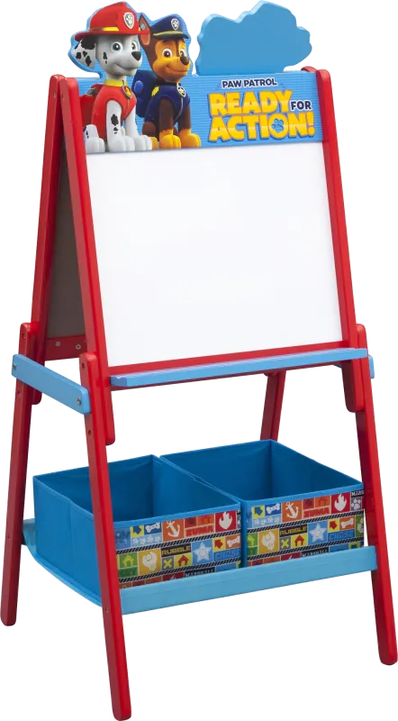 Kids Paw Patrol Blue Easel with Storage