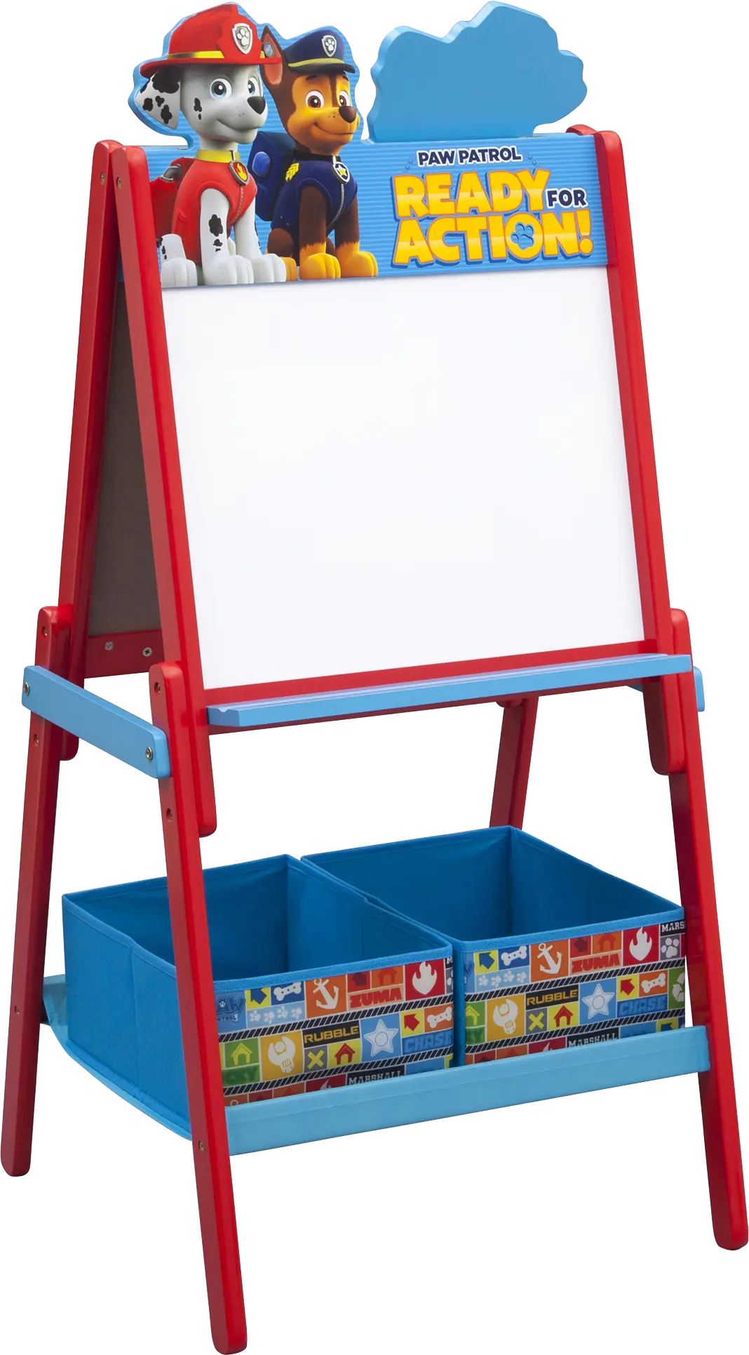 Kids Paw Patrol Blue Easel with Storage