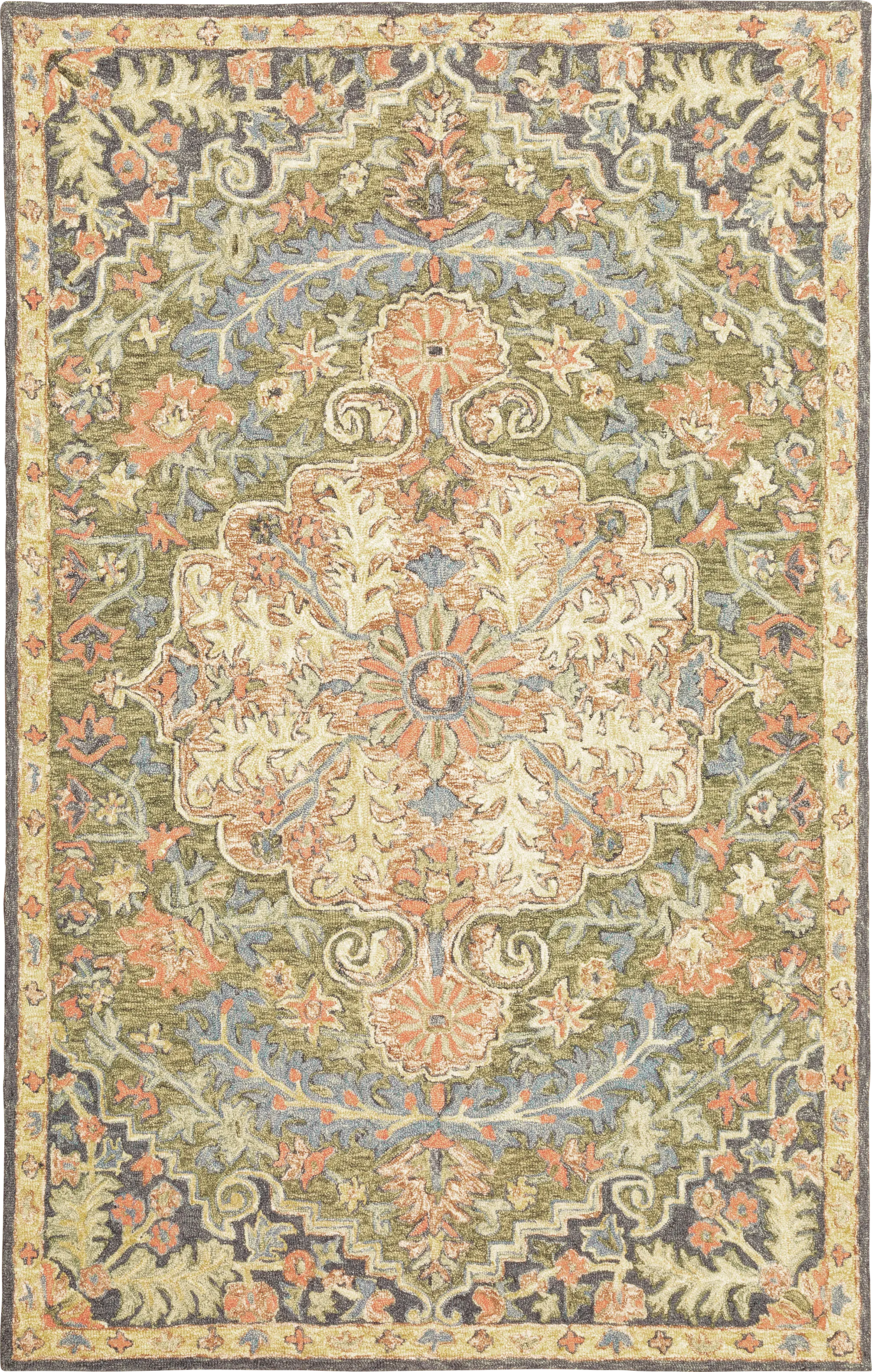 Aramys Blue 5' x 8' Rug - Thumbnail - Image 1