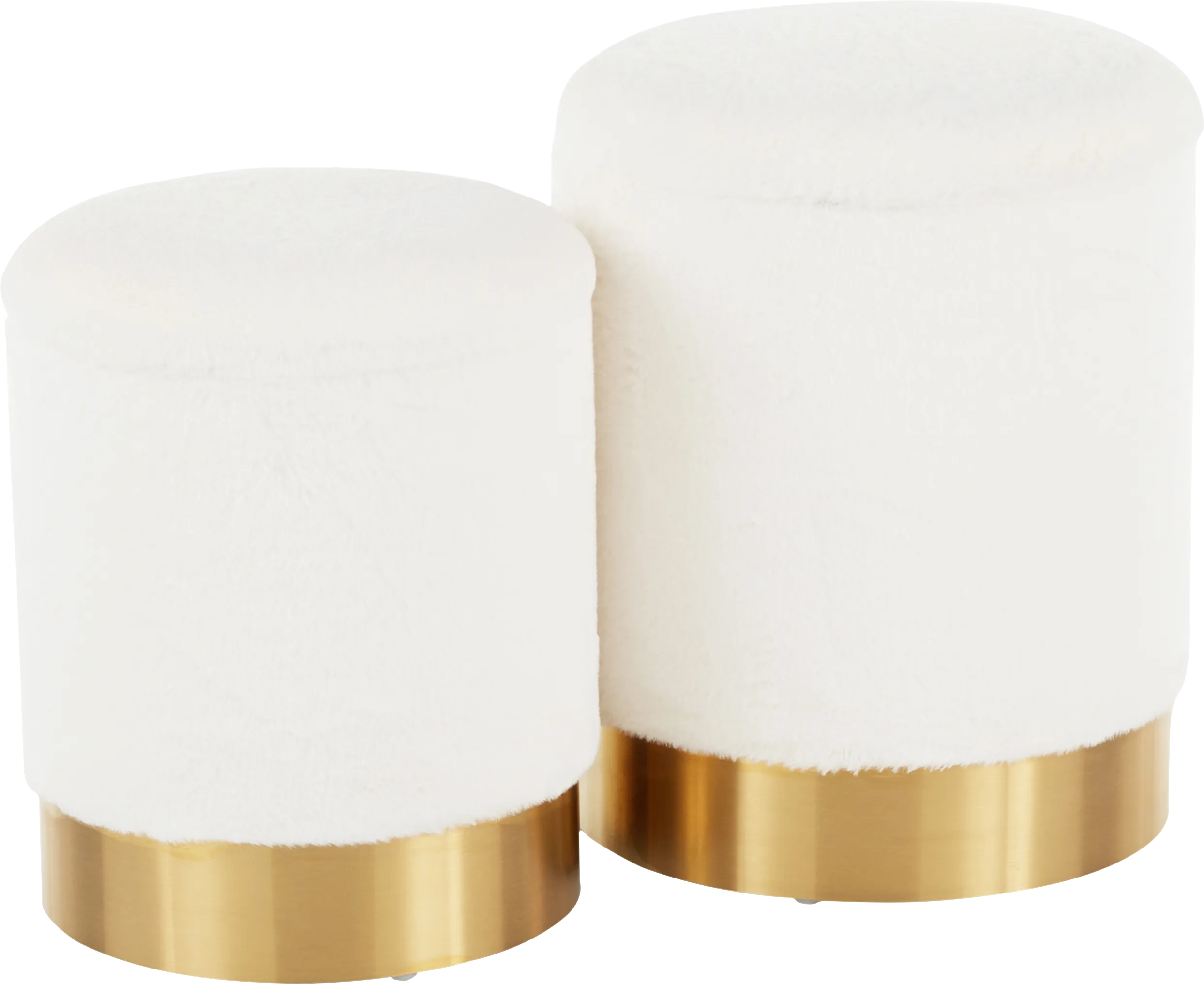 Lyerly Cream Ottoman, Set of 2 - Thumbnail - Image 1