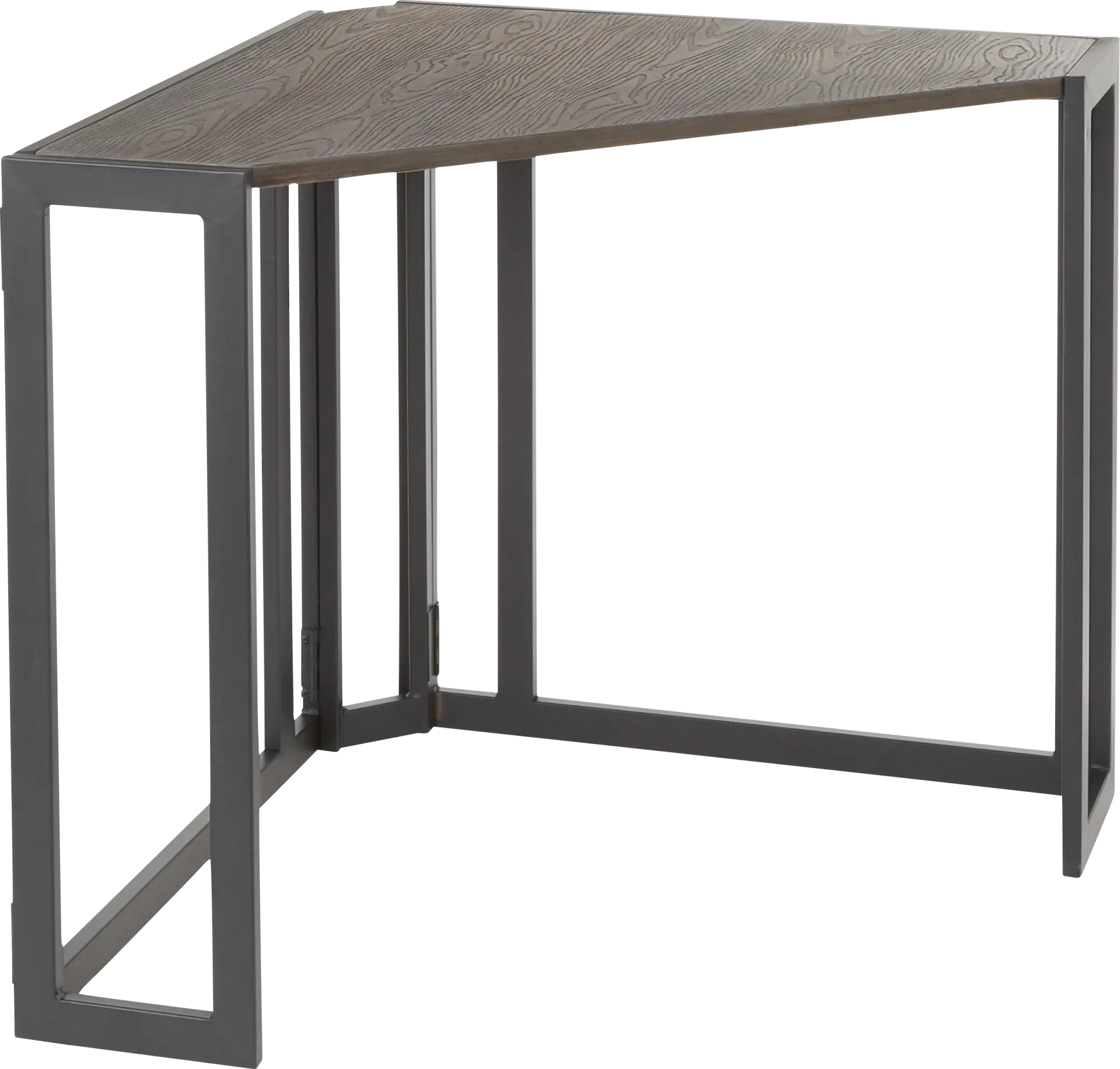 Paigefield Espresso Corner Desk