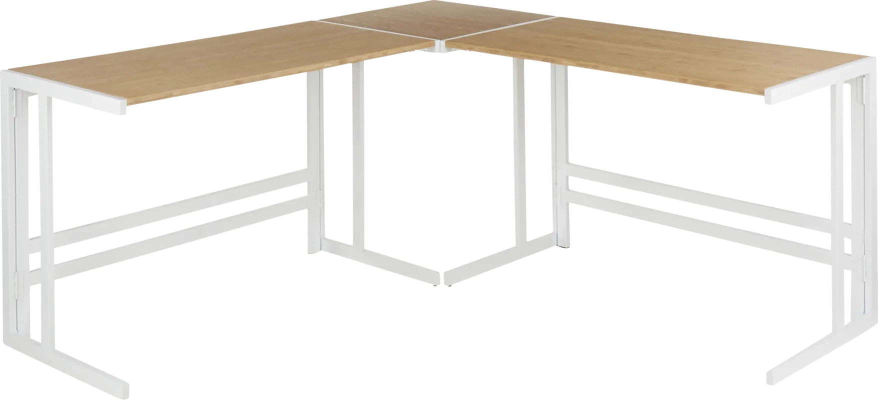 Sweetbriar White L-Shaped Computer Desk