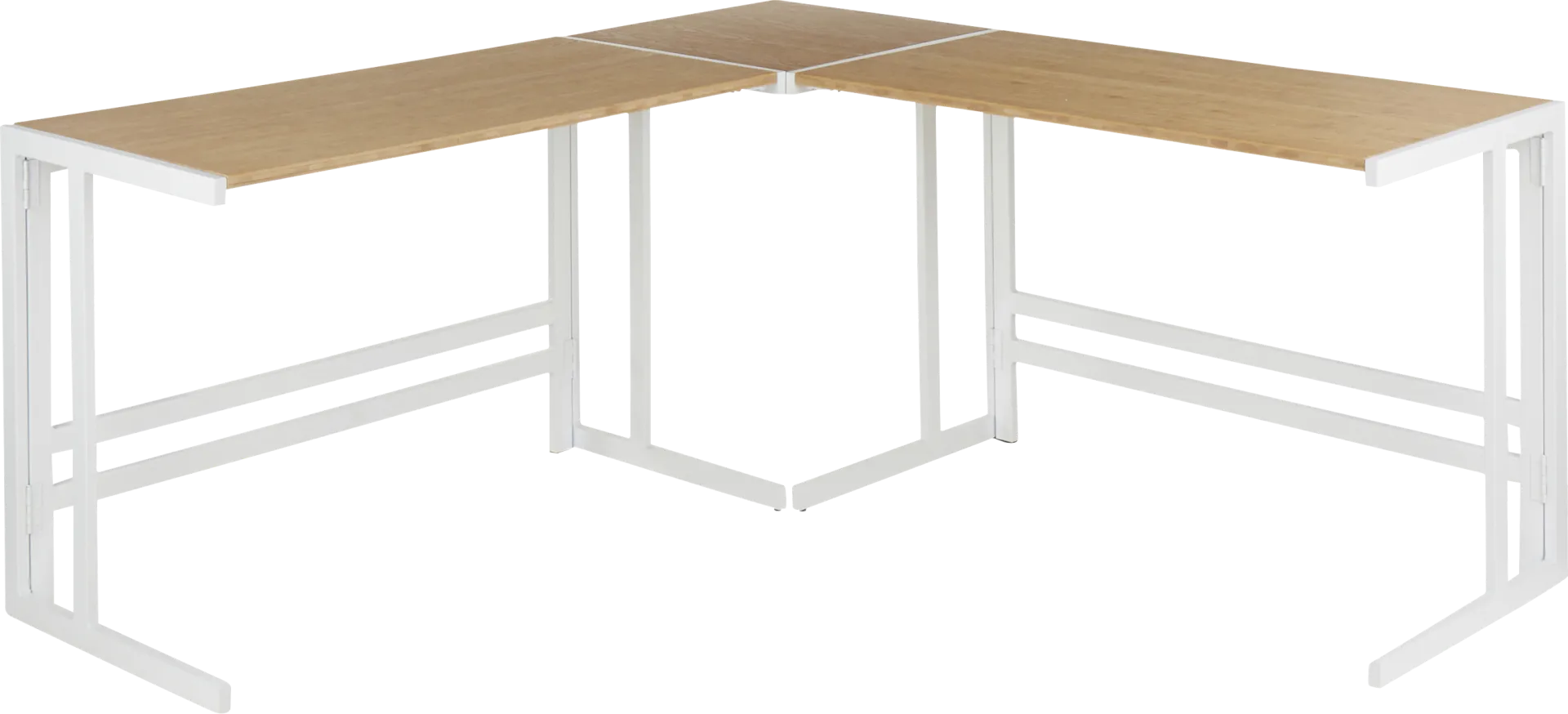 Sweetbriar White L-Shaped Computer Desk - Image 1