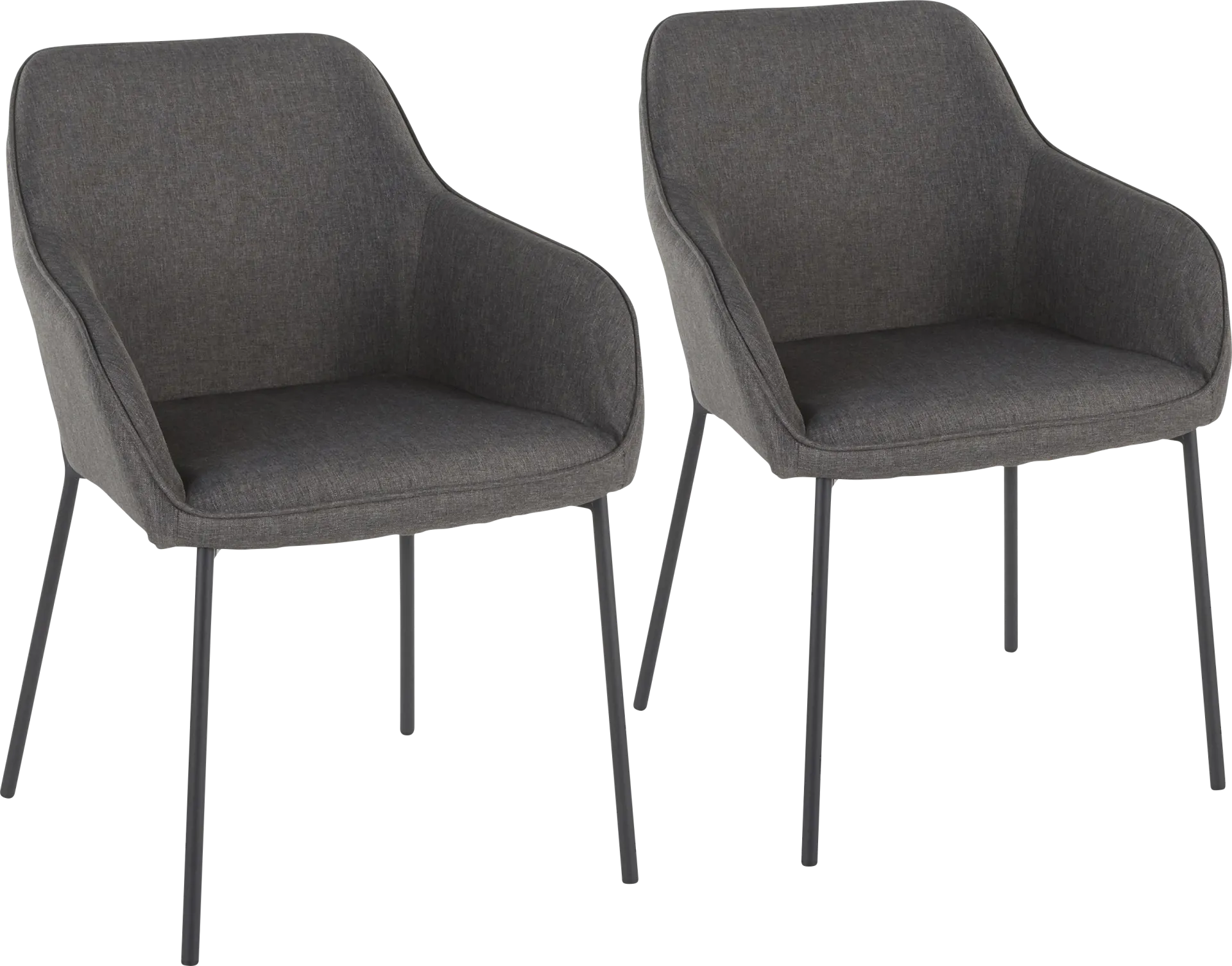 Evarts Charcoal Dining Chair, Set of 2 - Image 1